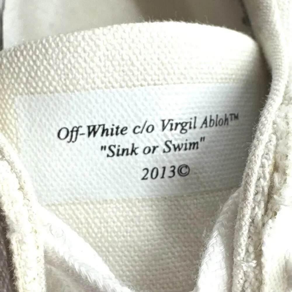 Off-White c/o Virgil Abloh Vulc White Pink Low Top Sneakers Size 38 - Picture 10 of 11